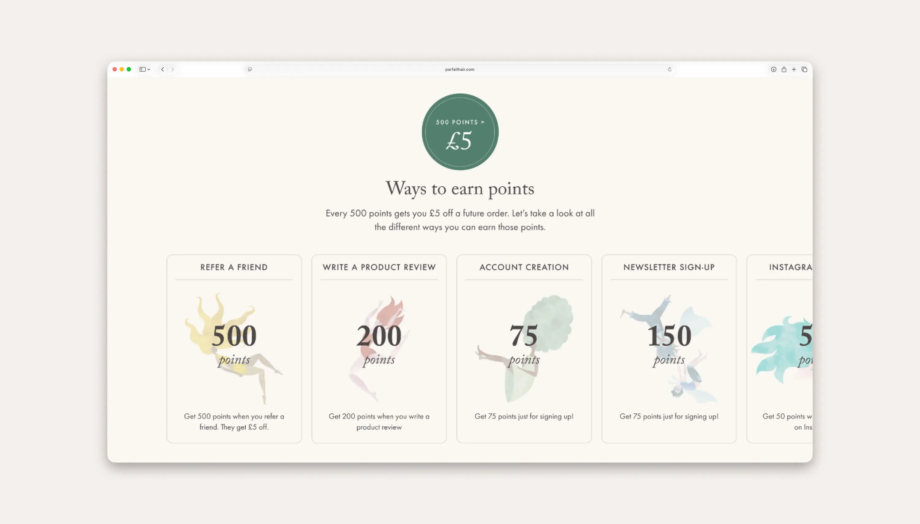 Mock-up of Loyalty Lion landing page.
