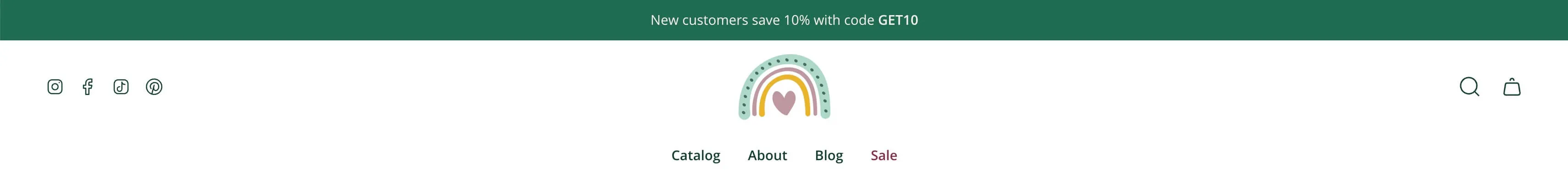 In this screenshot, the “Sale” menu item has been highlighted with a discreet red color