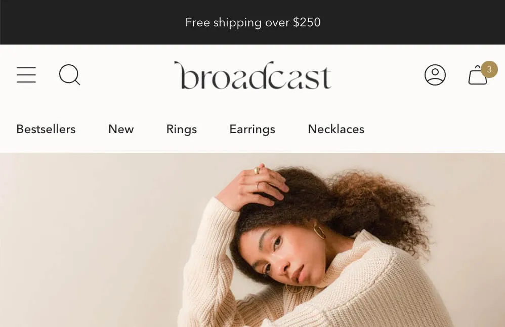 Text links display below the header