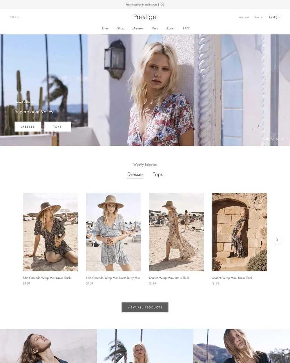 Screenshot of Prestige Shopify Theme with Couture preset